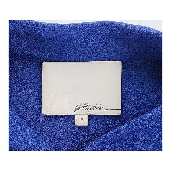 3.1 PHILLIP LIM Tie Waist Dress Blue - Picture 5 of 6